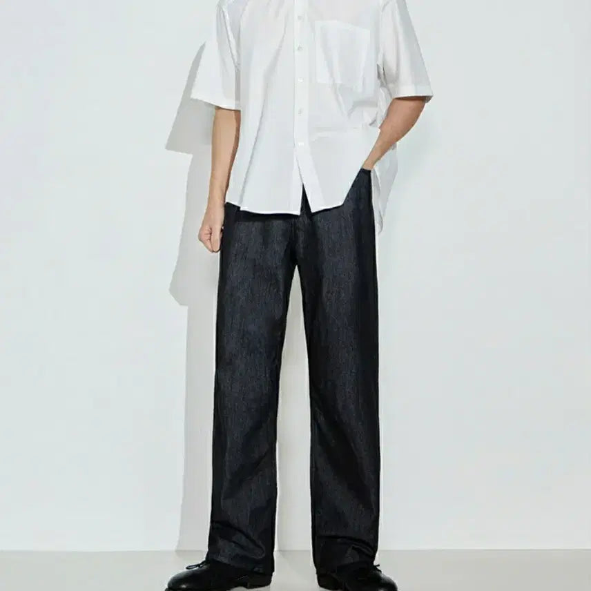 [BUNJANG] Order Archive Non-Fade Wide Denim Pants (Size 30) / 오더아카이브 여름데님 논페이드 와이드 데님팬츠 30