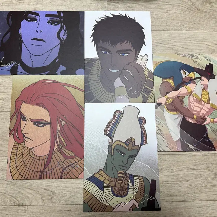 [BUNJANG] Ennead Set of 5 Unused Color Prints / 엔네아드 색지 일괄판매 5장 미사용 엔네아드 모펀 콜카 원가 판매