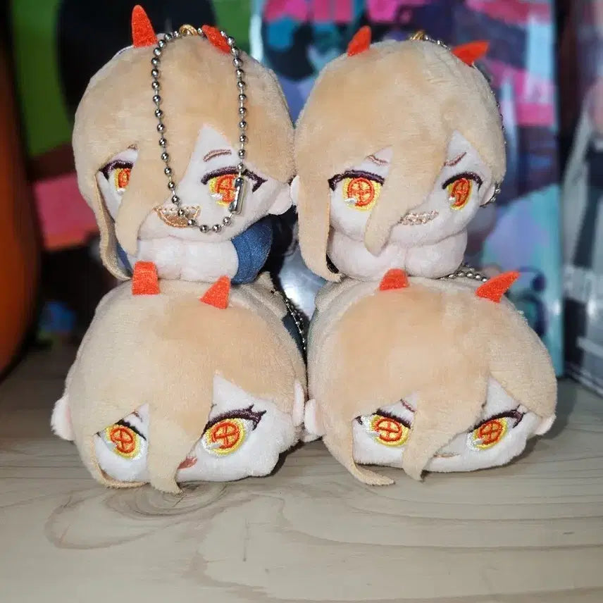 [BUNJANG] Chainsaw Man Power Plush Keychain Set / 체인소맨 파워 인형 키링