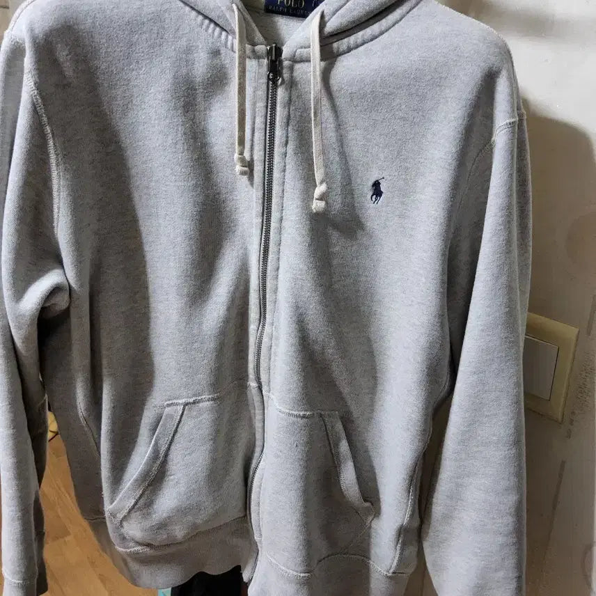 [SOLD OUT] (qr인증)정품 폴로 랄프로렌 그레이 후드집업 L