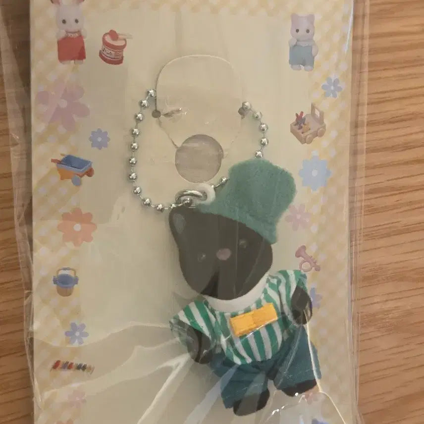 [BUNJANG] Sylvanian Families Emerald Tuxedo Black Cat Keychain / 원가이하) 실바니안 에메랄드 턱시도 검은 고양이