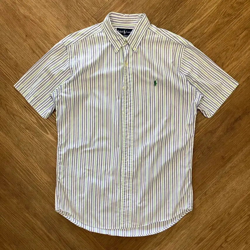[BUNJANG] Polo Ralph Lauren Striped Short Sleeve Shirt / N258 폴로 스트라이프 반팔 셔츠