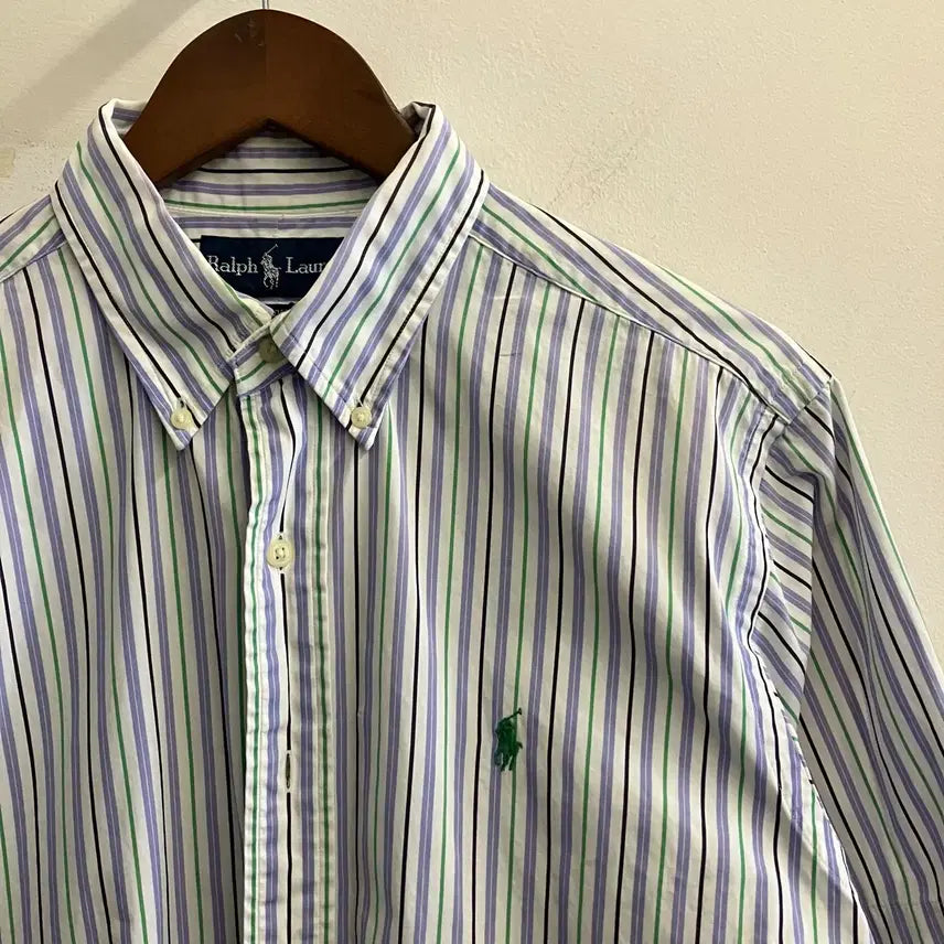 [BUNJANG] Polo Ralph Lauren Striped Short Sleeve Shirt / N258 폴로 스트라이프 반팔 셔츠