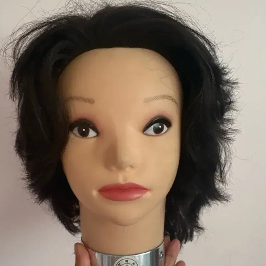[BUNJANG] Cheonhyesa 100% Human Hair Layered Mannequin Head for National Cosmetology Exam Preparation / 천혜사 미용 연습용 마네킹 머리 통가발 레이어 국가고시용 국가자격증