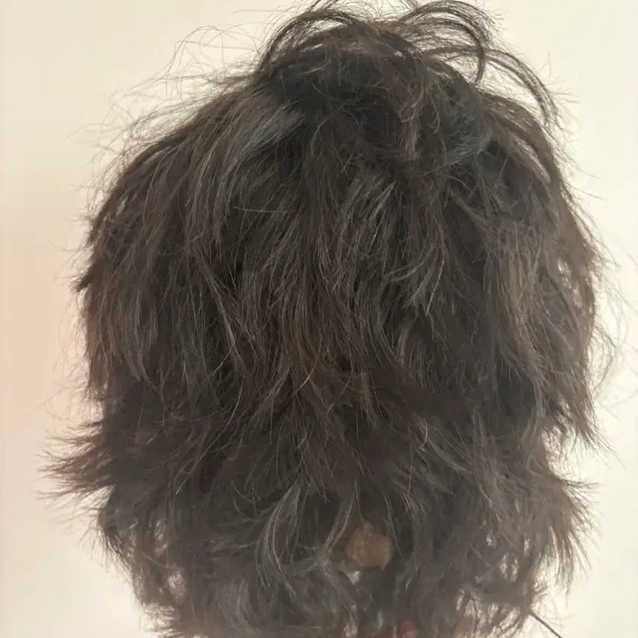 [BUNJANG] Cheonhyesa 100% Human Hair Layered Mannequin Head for National Cosmetology Exam Preparation / 천혜사 미용 연습용 마네킹 머리 통가발 레이어 국가고시용 국가자격증