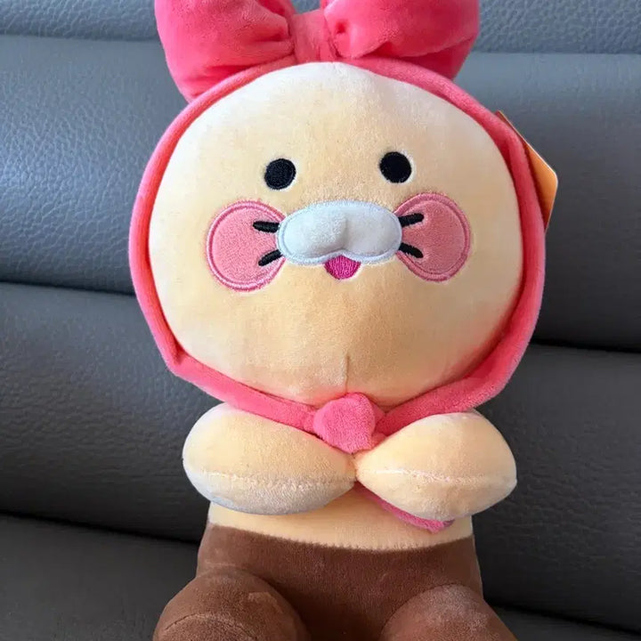 [BUNJANG] Kakao Friends Neo Ribbon Chun-Sik Plush Doll / 새상품 택달린 카카오프렌즈 리본 춘식이 인형
