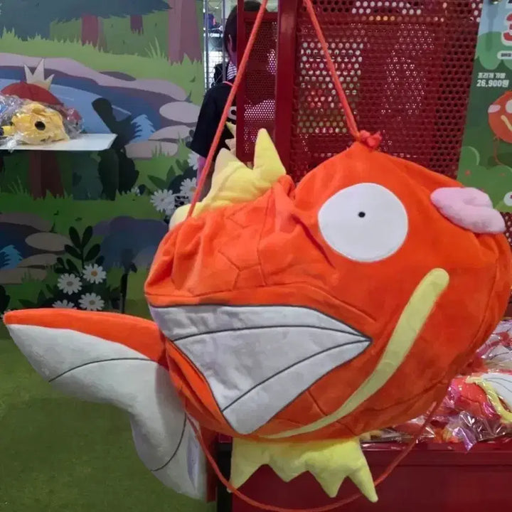 [BUNJANG] Pokemon Sports Day Magikarp Drawstring Bag + Pouch Bag Charm Set / 잉어킹 조리개 가방 + 파우치 가방걸이 세트