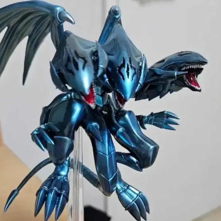 [BUNJANG] Equal Arts Yu-Gi-Oh! Blue-Eyes White Dragon Chrome Plated Figure / 유희왕 궁극의 푸른눈의 백룡 피규어 크롬도색