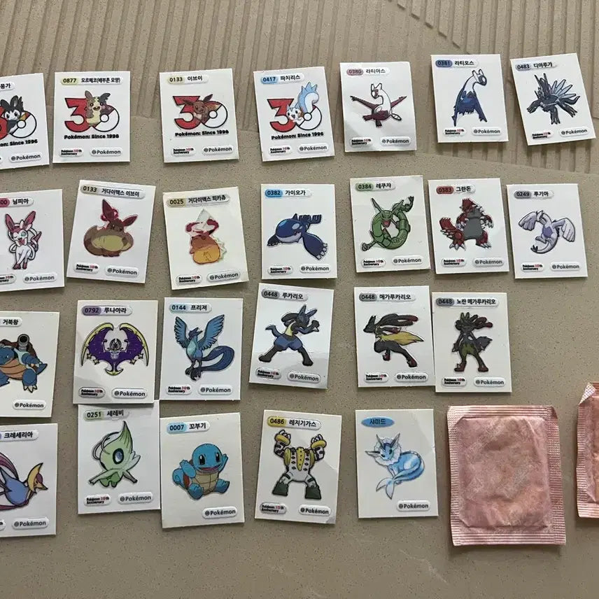[BUNJANG] Pokemon Bread 30th Anniversary "Tti-bu-sseal" Sticker Set / 설명 필독!포켓몬빵 띠부띠부씰 30주년 기념 띠부씰
