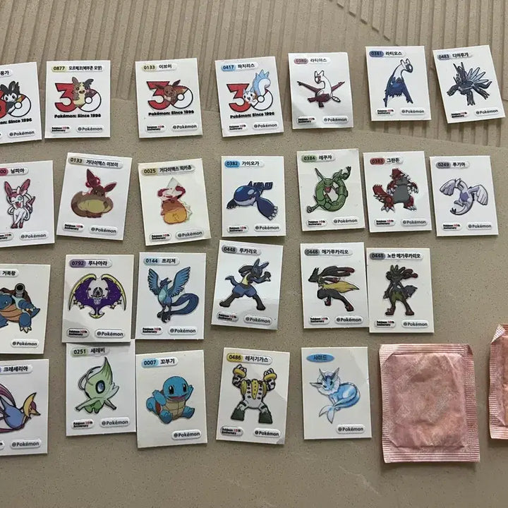 [BUNJANG] Pokemon Bread 30th Anniversary "Tti-bu-sseal" Sticker Set / 설명 필독!포켓몬빵 띠부띠부씰 30주년 기념 띠부씰