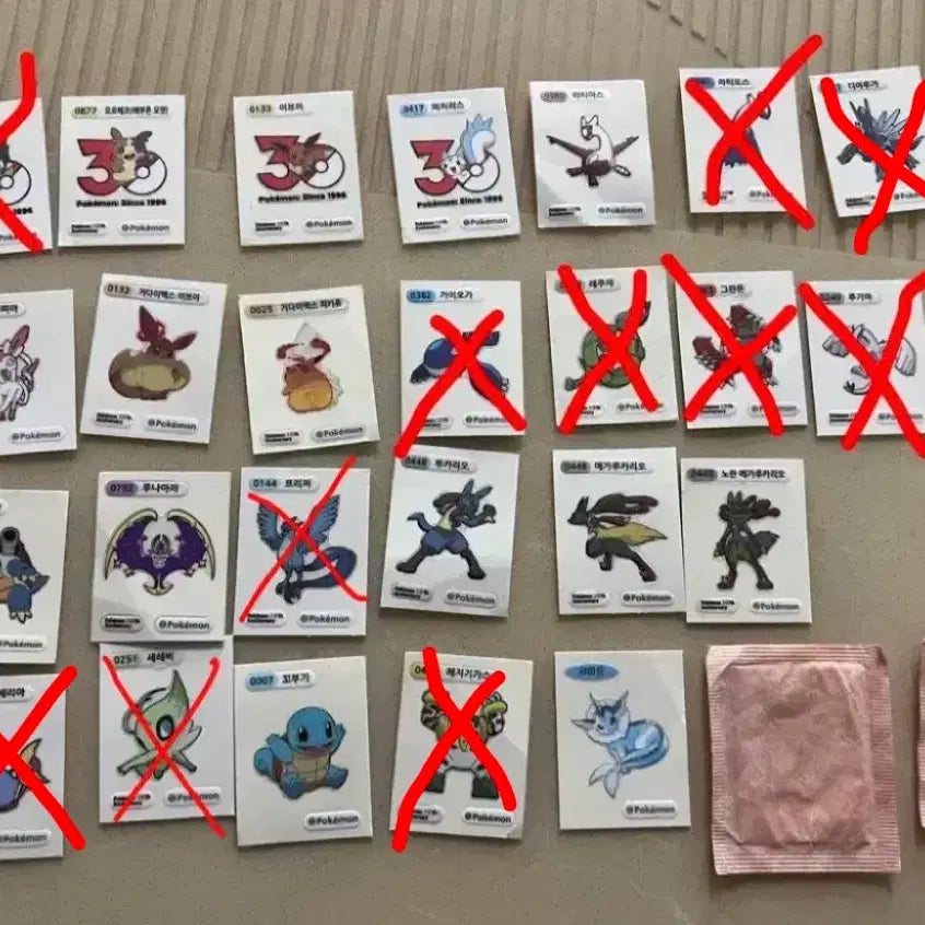 [BUNJANG] Pokemon Bread 30th Anniversary "Tti-bu-sseal" Sticker Set / 설명 필독!포켓몬빵 띠부띠부씰 30주년 기념 띠부씰