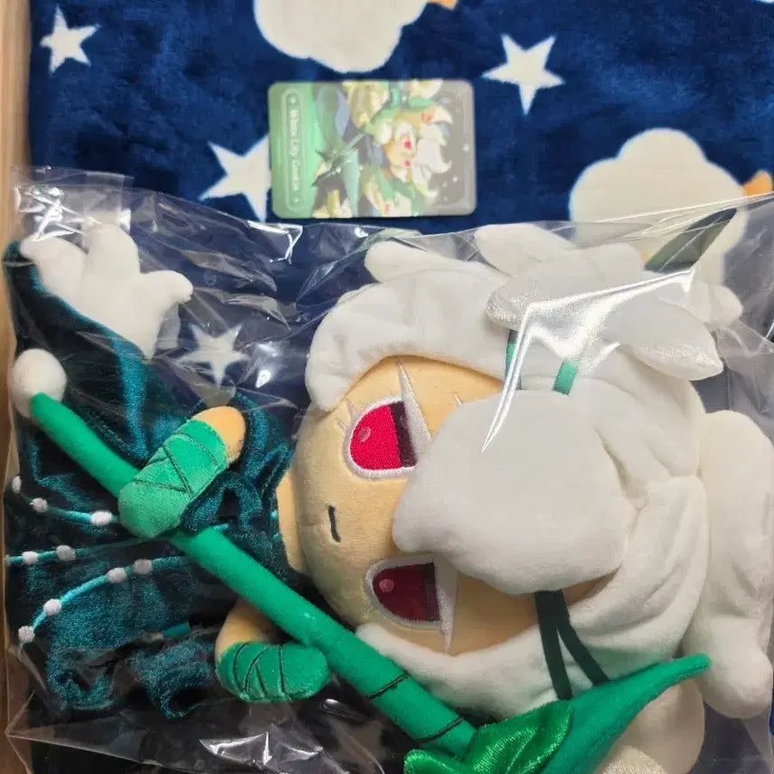 [BUNJANG] Cookie Run: Kingdom Saint Lily Cookie Plush Doll (Unsealed) / 쿠키런 킹덤 세인트 릴리 쿠키 인형 개봉 판매