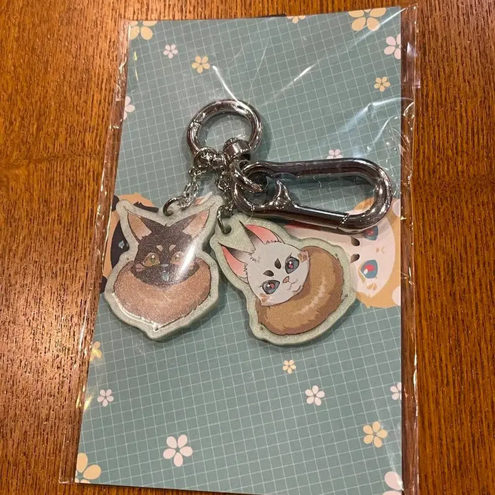 [BUNJANG] Lebom Cafe Baekyaui Kkochil Fenrir Keyring Sealed / 레봄카페 백야의꽃길 펜리르 키링 미개봉 양도
