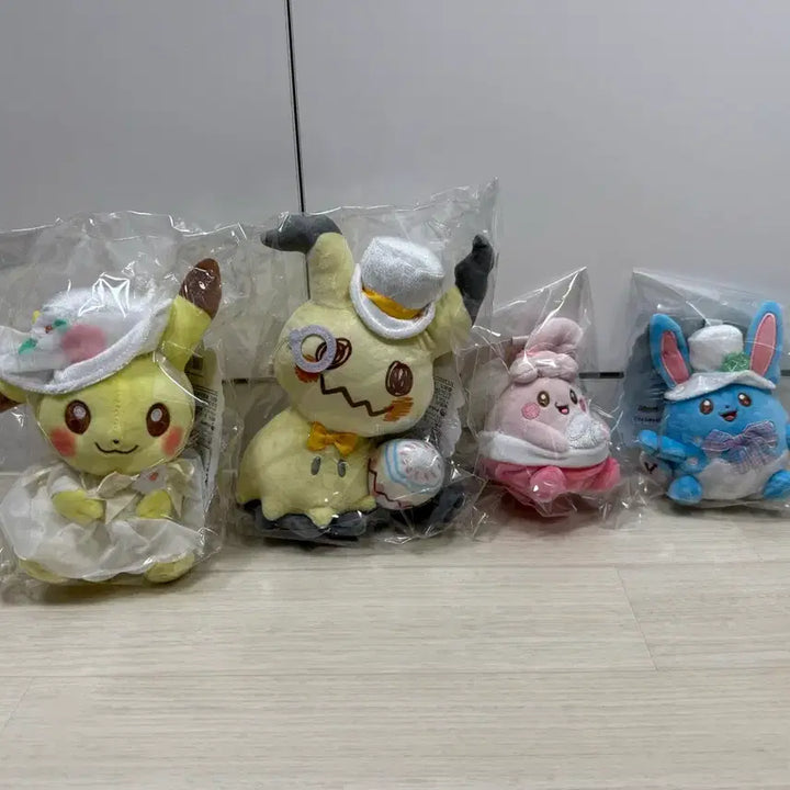 [BUNJANG] Pokemon Center Japan Easter Plush &amp; Keychain Set / 일본 포켓몬센터 이스터(부활절) 인형 2종, 키링 2종