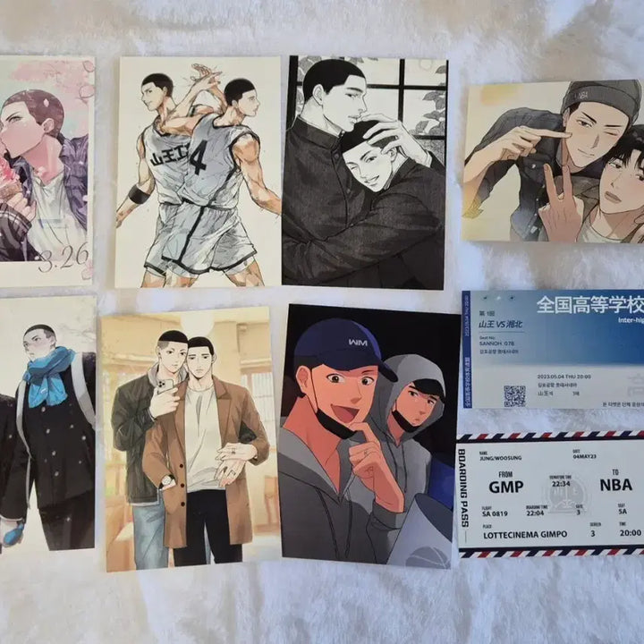 [BUNJANG] Slam Dunk Song Byeong-heon Focused Postcard/Photocard Merchandise Bundle / 슬램덩크 우명 위주 엽서/포카 굿즈 판매