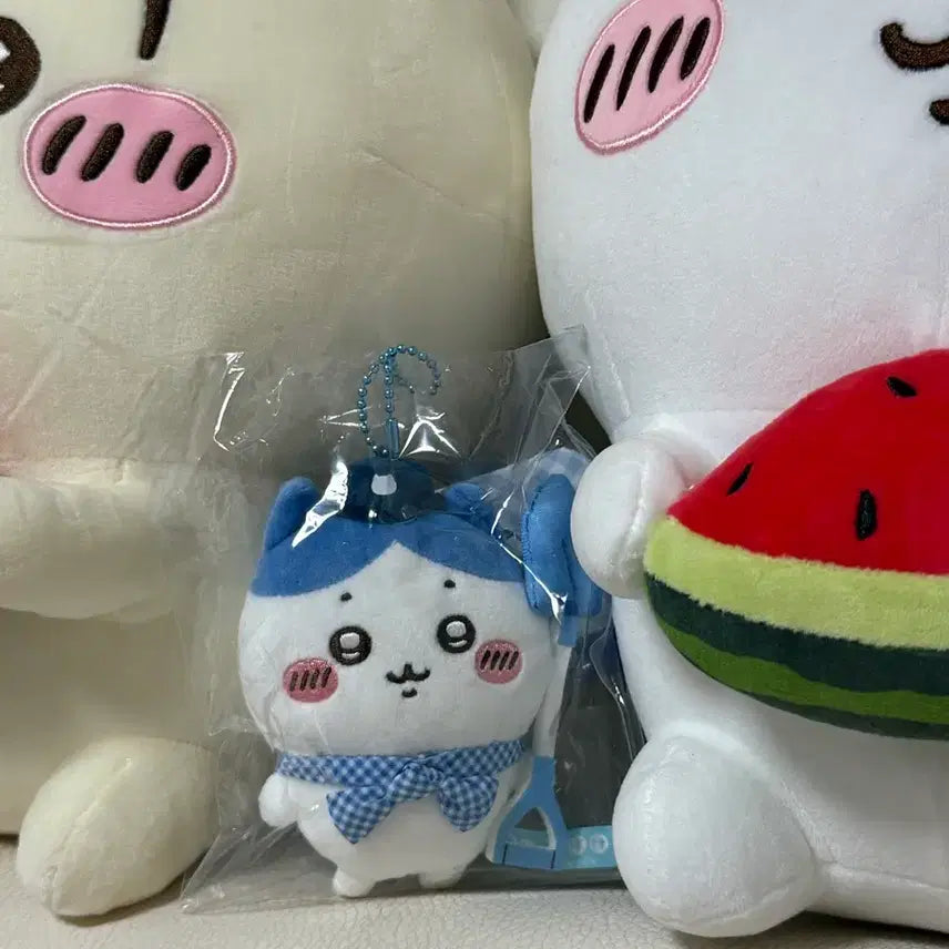 [BUNJANG] Chiiikawa Hachiware Pocket Picnic Plush Charm / 치이카와 포켓 피크닉 하치와레