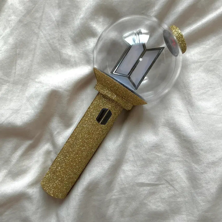 [BUNJANG] BTS Army Bomb Skin Sticker Glitter Gold / 사미밤 스티커 빤짝이 골드 bts 응원봉 스킨 아미밤 꾸미기
