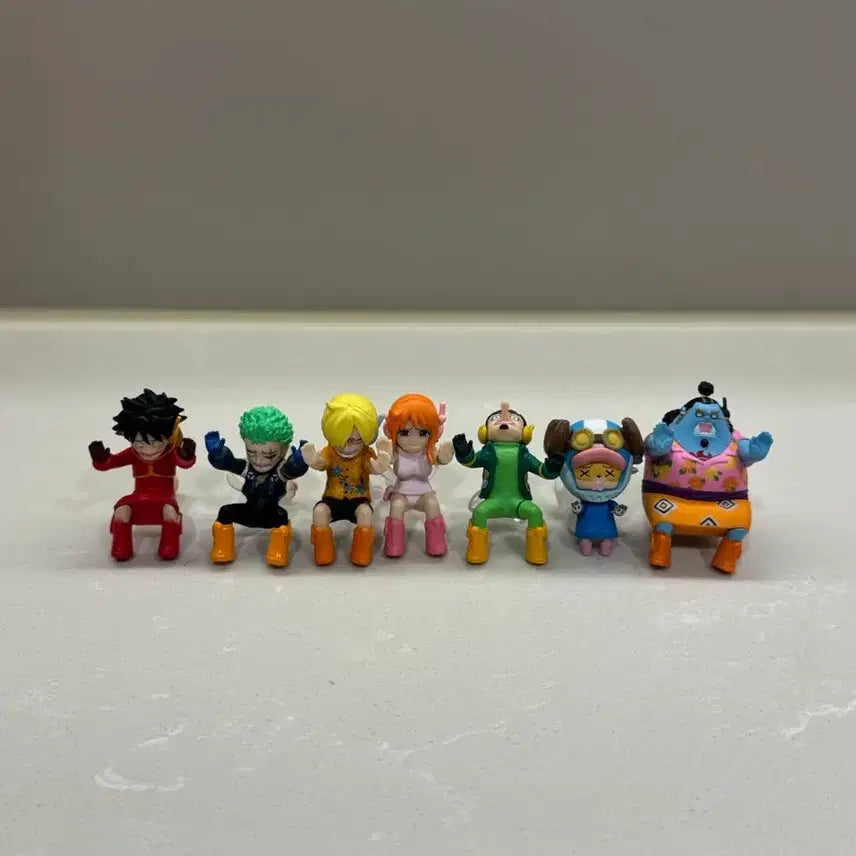 [BUNJANG] One Piece Negative Swing Gacha Luffy Zoro Sanji Nami Usopp Chopper Jinbe Set / 원피스 네거티브 스윙 가챠 밀짚모자 7종