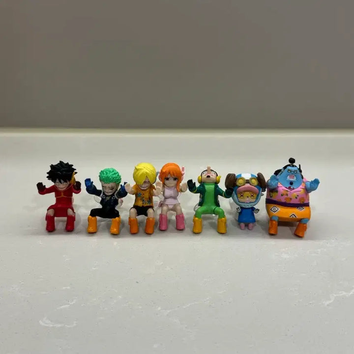 [BUNJANG] One Piece Negative Swing Gacha Luffy Zoro Sanji Nami Usopp Chopper Jinbe Set / 원피스 네거티브 스윙 가챠 밀짚모자 7종