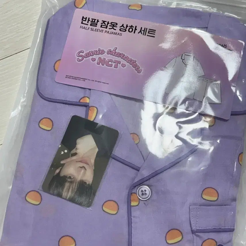 [BUNJANG] SPAO NCT x Sanrio Short Sleeve Pajama Set + Photocard / 스파오 NCT 산리오 반팔 잠옷 세트+포카
