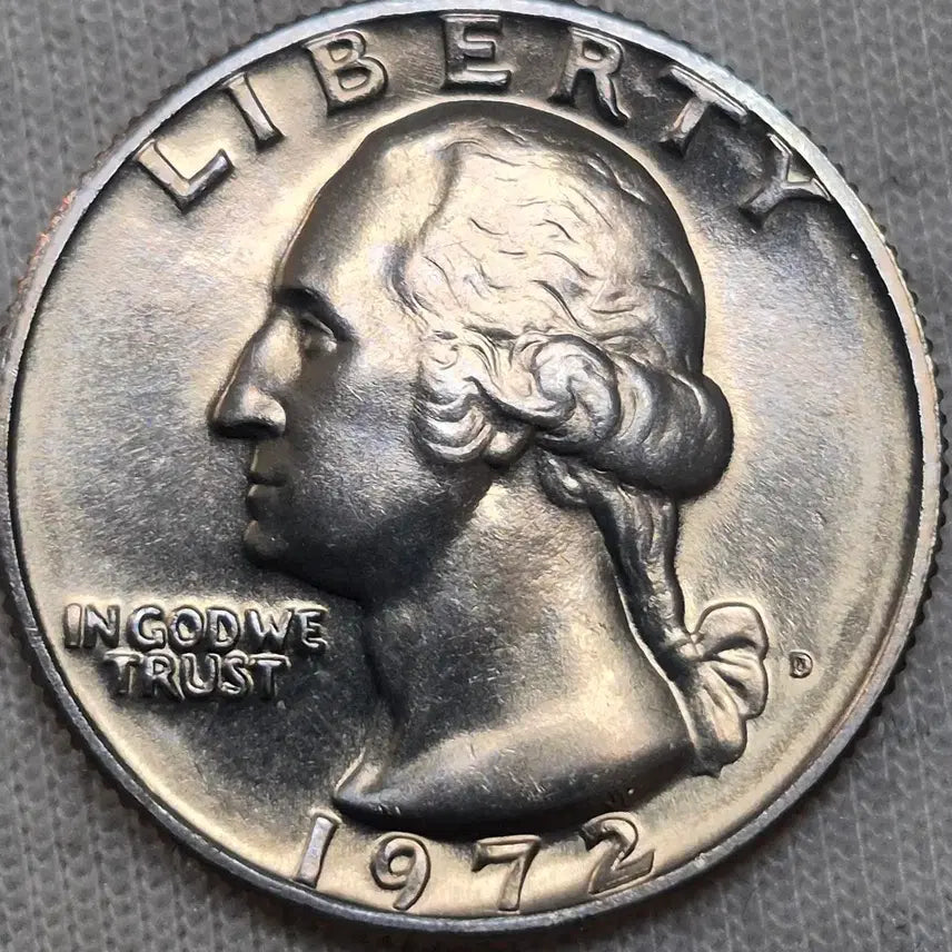 [BUNJANG] 1972 Quarter Dollar DDR Error Uncirculated Coin / 1972년 쿼터 D(Quarter Dollar)  DDR에러(완전미사용)
