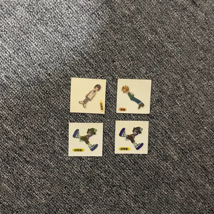 [BUNJANG] Digimon Bread Stickers (Mattew, Lee Jae-ha, Shin Tae-il) / 구디지몬 띠부씰 4종 (매튜,이재하,신태일)