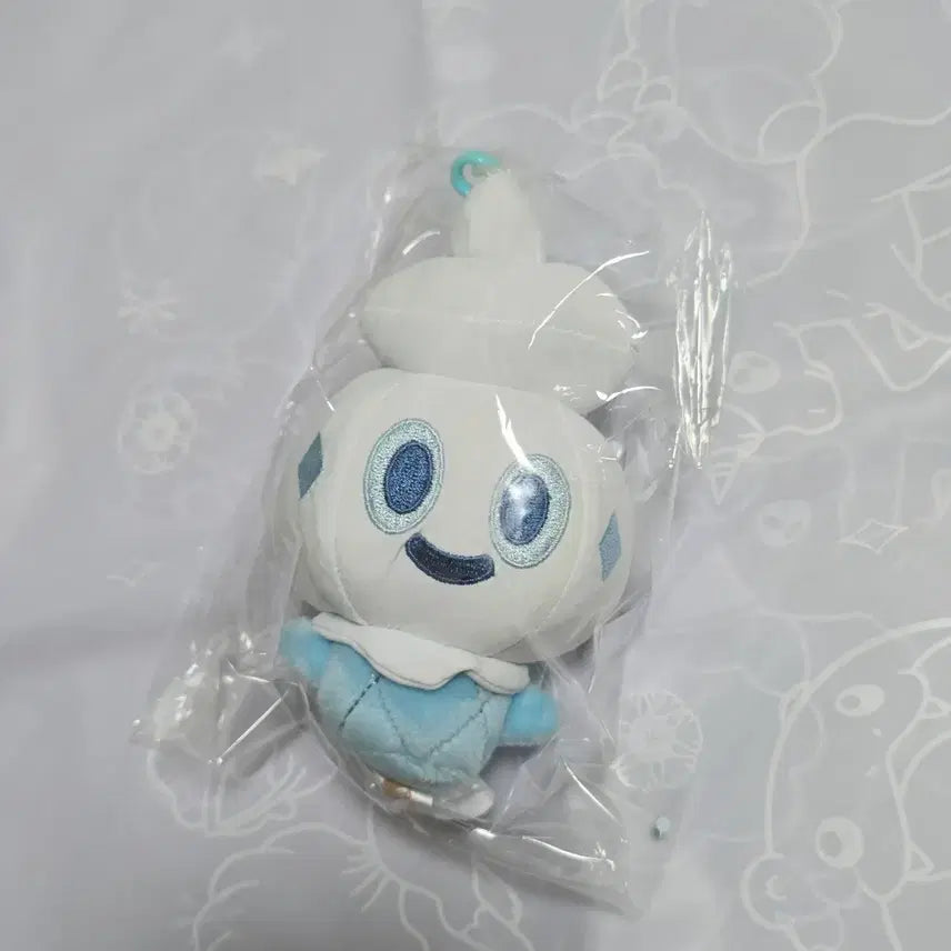 [BUNJANG] Pokemon Center Vanillite Kogo-mi Nuni-mugi Bing-cubo Mascot Plush Keychain / 포켓몬스터 포켓몬센터 바닐프티 코고미 누니머기 빙큐보 마스코트 인형 키링