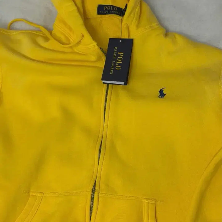 [BUNJANG] Polo Ralph Lauren Yellow Zip-Up Hoodie / 폴로 랄프로렌 옐로우 후드집업