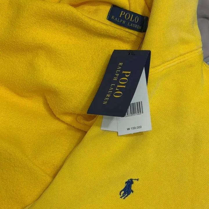 [BUNJANG] Polo Ralph Lauren Yellow Zip-Up Hoodie / 폴로 랄프로렌 옐로우 후드집업