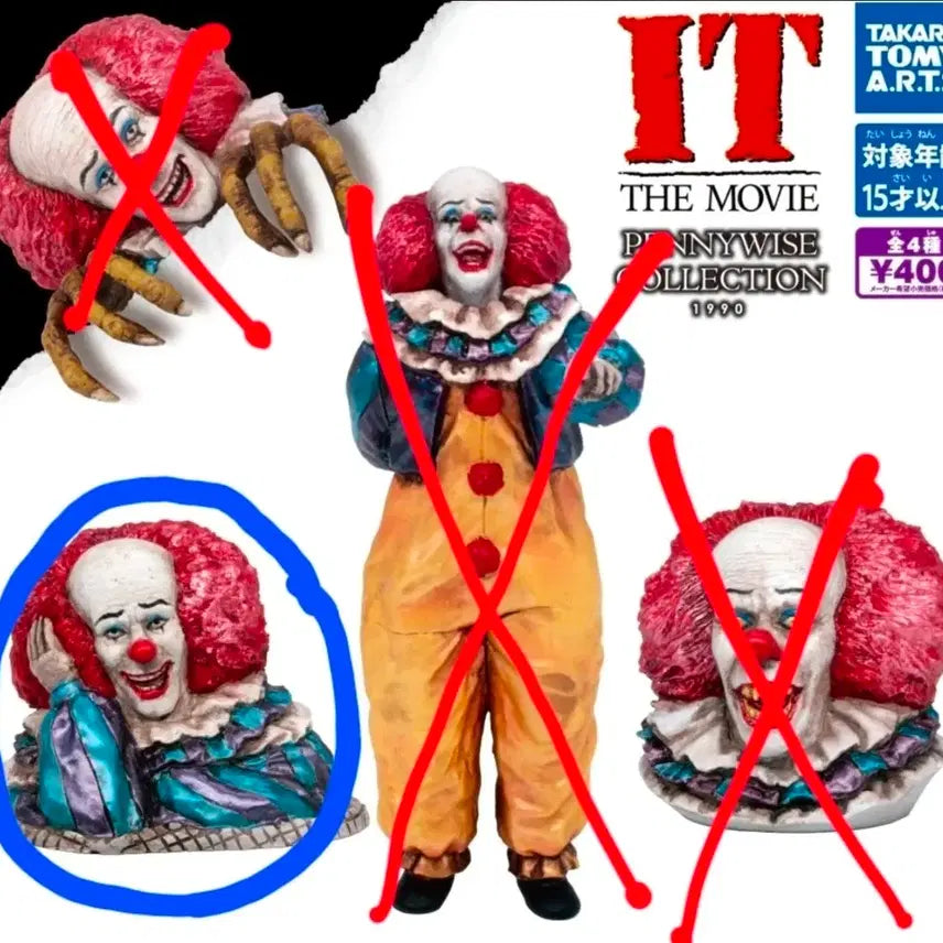 [BUNJANG] IT Pennywise 1990 Sealed Gacha Figure / IT 페니와이즈 1990 가챠 미개봉