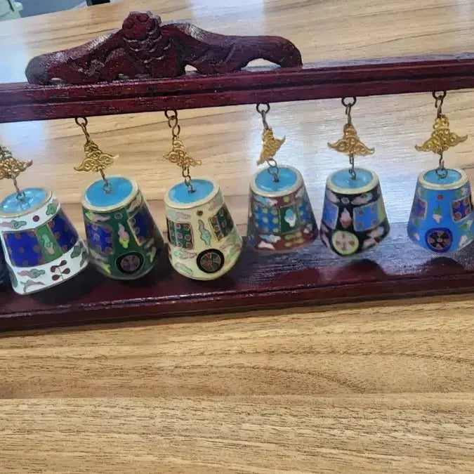 [BUNJANG] Brass Cloisonné Bell Wind Chime Decoration / 근대사 동 칠보 종 풍경 장식 소품