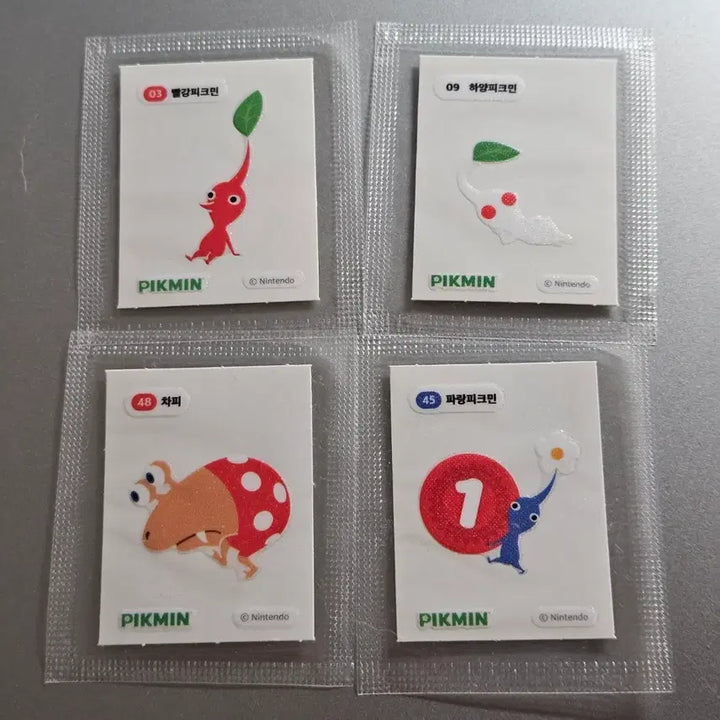 [BUNJANG] Pikmin Sticker Set - Sealed Bundle (03, 09, 45, 48) / 피크민 띠부씰 03 09 45 48 미개봉 일괄