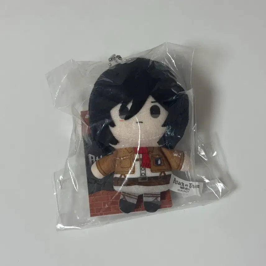 [BUNJANG] Attack on Titan Mikasa Ackerman Plush Doll / 진격의 거인 미카사 눌셋 누이 인형 | 피규어 쿠지 리바이 아크릴 가챠