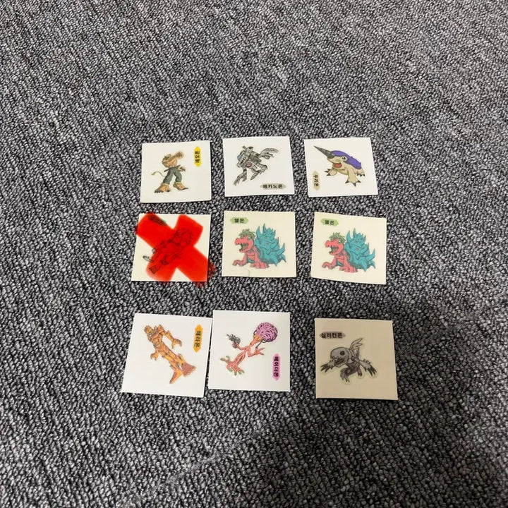 [BUNJANG] Goodi Digimon Sticker Set (9 Types, Glow-in-the-Dark) / 구디지몬 띠부씰 8종 팝니다