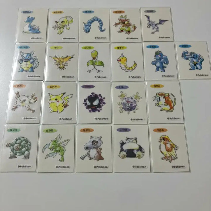 [BUNJANG] Pokemon 30th Anniversary Stickers Bundle (Includes Chubby Pikachu) / 포켓몬 30주년 띠부씰 일괄 뚱카츄 있음