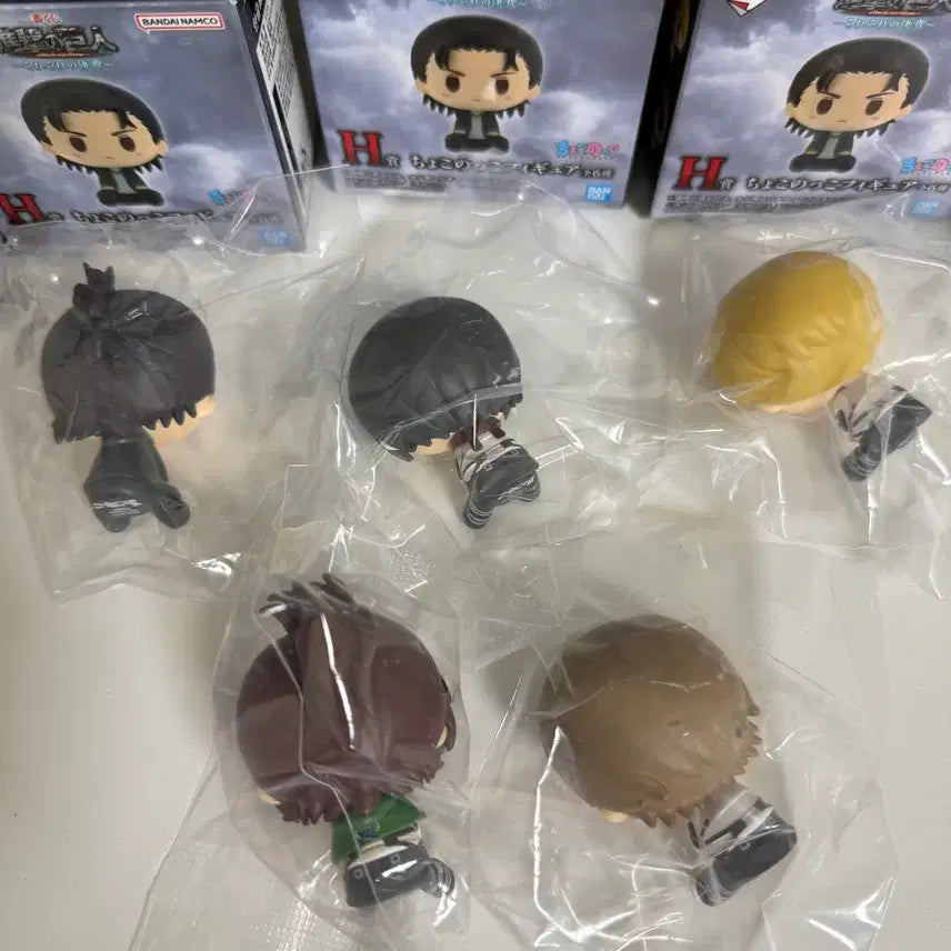 [BUNJANG] Attack on Titan Ichiban Kuji Chocokko 5종 Bundle Set / 진격거 제일복권 H상 초코노코 5종 일괄