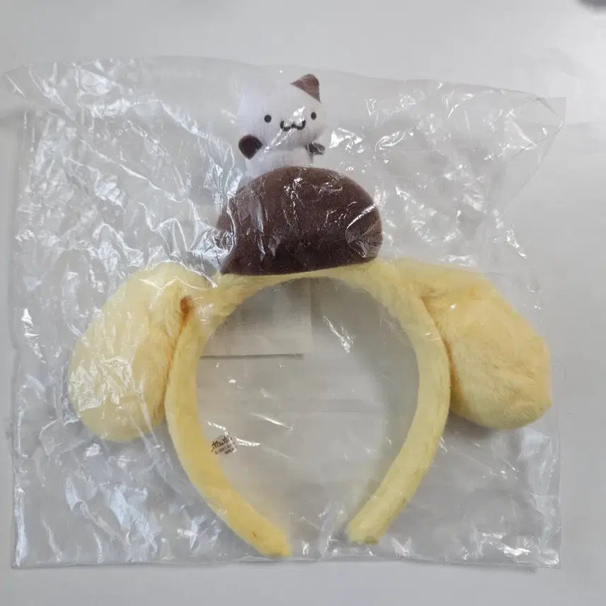 [BUNJANG] Sanrio Pompompurin Muffin Headband / (미개봉 새상품)산리오 퓨로랜드 폼폼푸린 머핀 머리띠 카츄샤