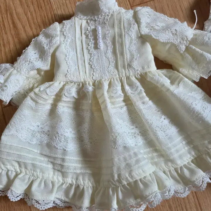 [BUNJANG] Baby Doll Dress and Headband Set / 베이비돌 인형 의상