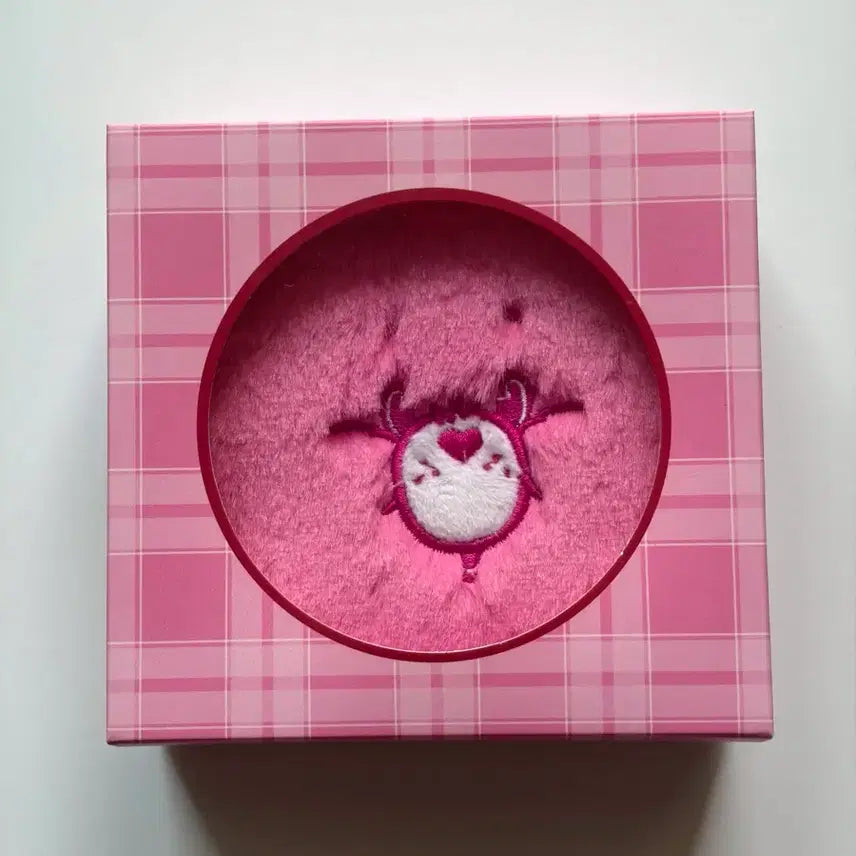 [BUNJANG] Lucalab Care Bears Fluffy Mini Pouch 02 Cheer Bear / 루카랩 케어베어 플러피 미니 파우치 02 치어베어