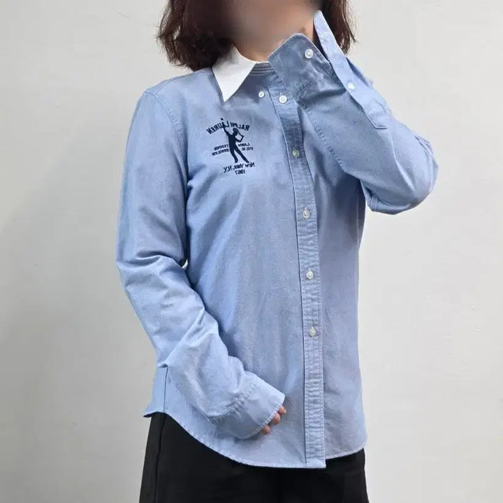 [BUNJANG] Ralph Lauren Tennis Embroidered Oxford Shirt / [프립]랄프로렌(Ralph Lauren) 테니스 자수 셔츠