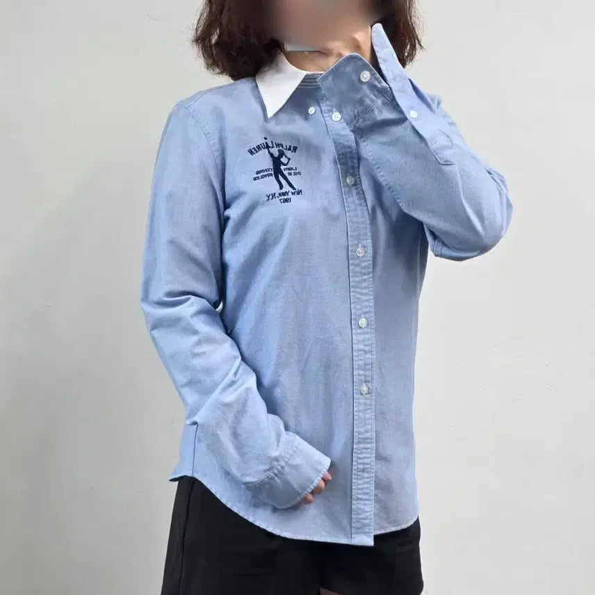 [BUNJANG] Ralph Lauren Tennis Embroidered Oxford Shirt / [프립]랄프로렌(Ralph Lauren) 테니스 자수 셔츠