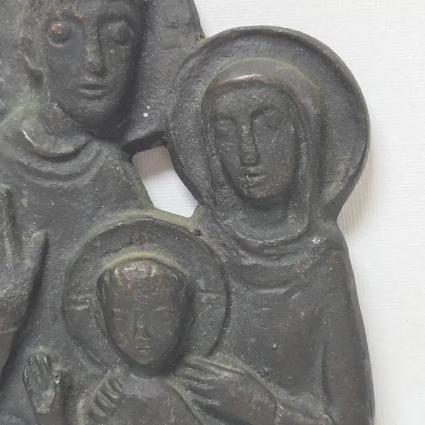 [BUNJANG] Brass Holy Family Statue Artist Work / 황동 금속 덩어리 작가 작품 성가정상 작가 작품 가톨릭 성가정상