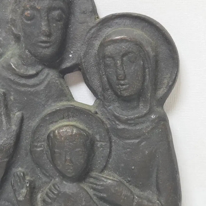 [BUNJANG] Brass Holy Family Statue Artist Work / 황동 금속 덩어리 작가 작품 성가정상 작가 작품 가톨릭 성가정상