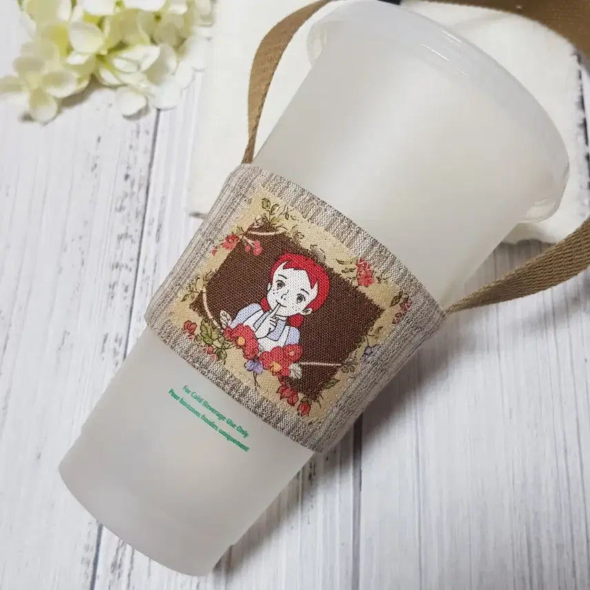 [SOLD OUT] {핸드메이드} 빨강머리앤 컵캐리어 드링크백 (브라운2)