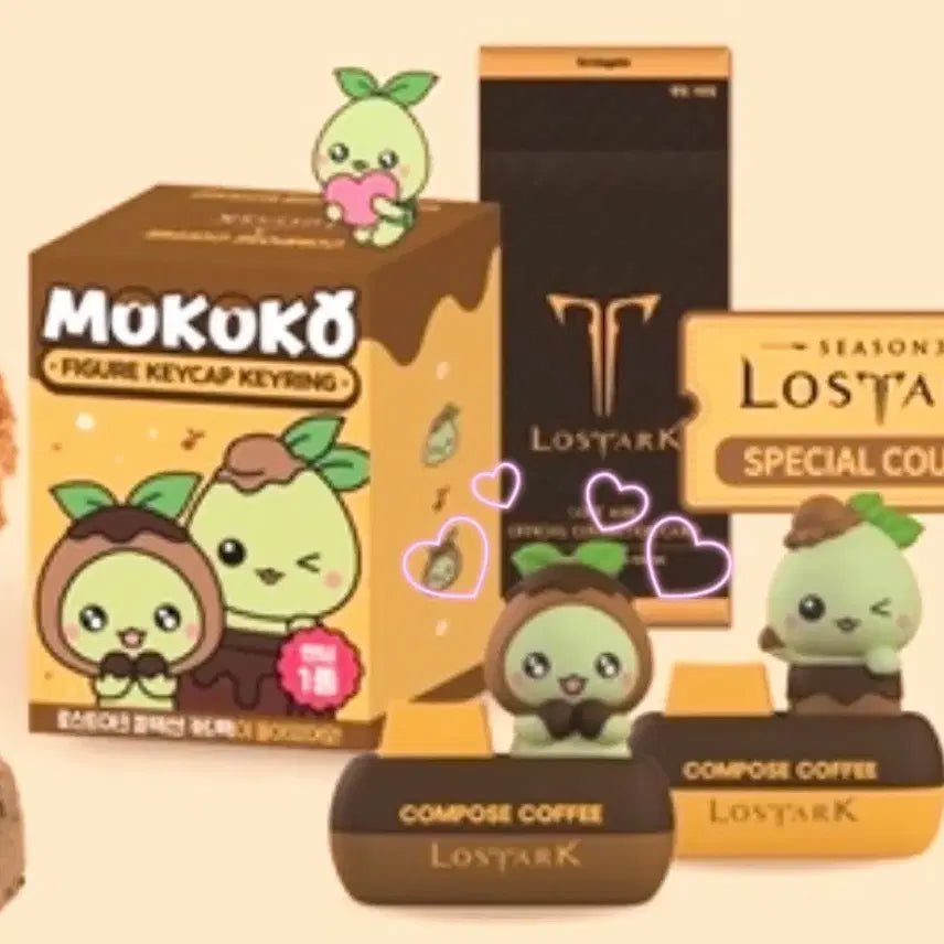 [BUNJANG] Compose Lost Ark Choco Mokoko Keycap Keyring / 컴포즈 로아 로스트아크 초코 모코코 키캡 키링