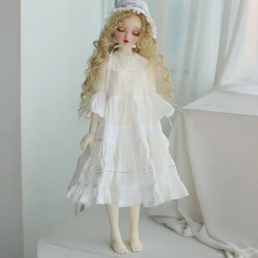 [BUNJANG] Phil Studio Bridge Day Inner Dress &amp; Bonnet Set / 필스튜디오 브리지데이 이너&amp;보닛