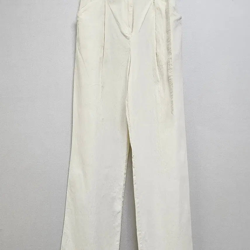 [BUNJANG] NINE Pintuck Slacks - Ivory, Size S / 나인 핀턱 슬랙스 S 아이보리 / 얇고 신축성 있어 편해요
