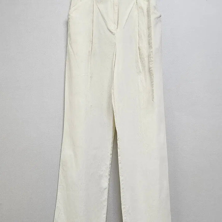 [BUNJANG] NINE Pintuck Slacks - Ivory, Size S / 나인 핀턱 슬랙스 S 아이보리 / 얇고 신축성 있어 편해요