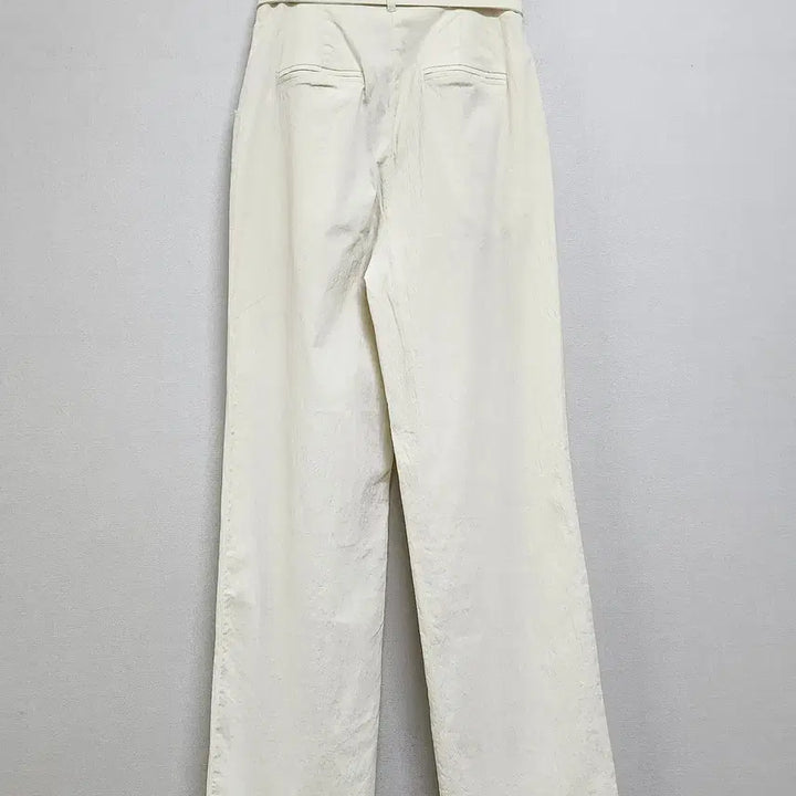 [BUNJANG] NINE Pintuck Slacks - Ivory, Size S / 나인 핀턱 슬랙스 S 아이보리 / 얇고 신축성 있어 편해요