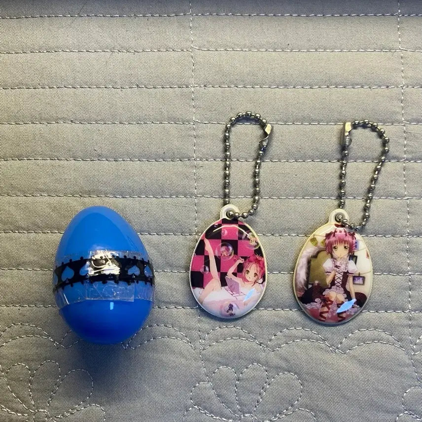 [BUNJANG] Character Transform! Guardian Egg Keychain Phone Charm Screen Cleaner / [고전문구] 캐릭캐릭체인지 수호알 키링 휴대폰고리 액정클리너
